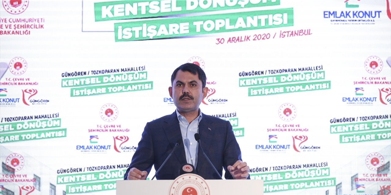 Bakan Kurum, Tozkoparan Mahallesi Kentsel Dönüşüm İstişare Toplantısı'nda konuştu