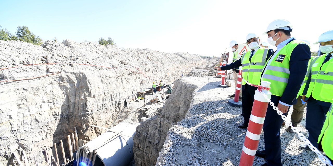 Konya Büyükşehir’den 2020’de 432,3 km su ve kanalizasyon şebekesi