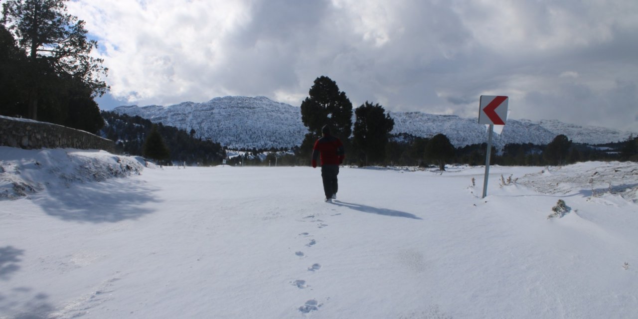 Konya’dan kartpostallık kar manzaraları