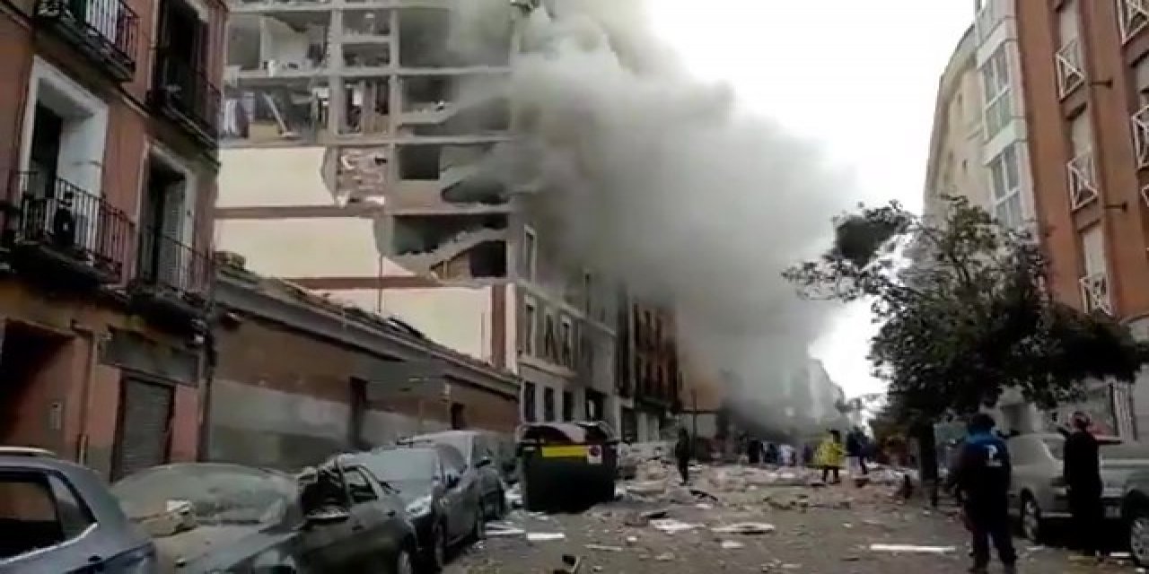 Son Dakika: Madrid'de şiddetli patlama!