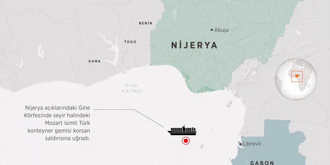 Türkiye, Nijerya'daki Türk gemisinden kaçırılan mürettebat için çalışma başlattı