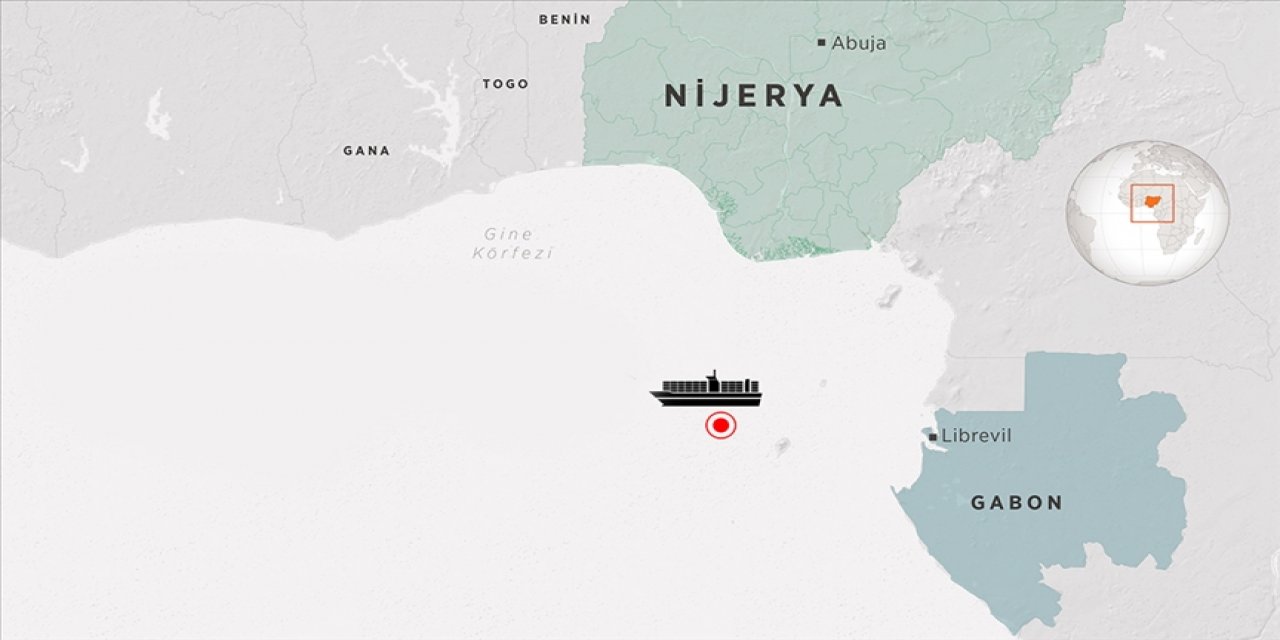 Korsan saldırısına uğrayan gemi Gabon'un Gentil Limanı'na demirledi