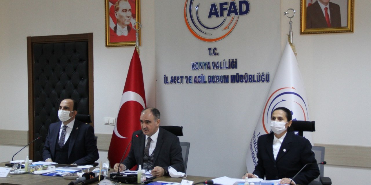 Konya'da Afet Risk Azaltma Planı toplantısı