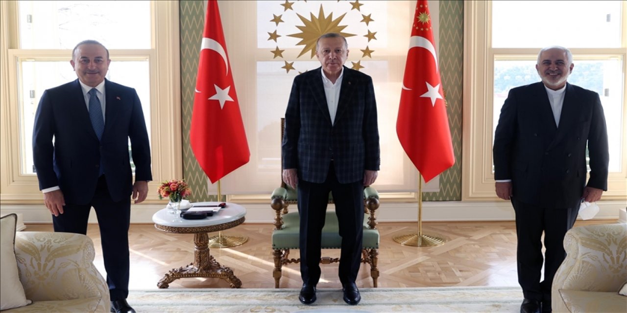 Cumhurbaşkanı Erdoğan, İran Dışişleri Bakanı Zarif'i kabul etti