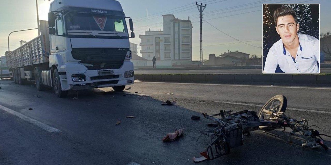 Konya'da 21 yaşındaki genç ilk iş gününde tırın çarpması sonucu hayatını kaybetti