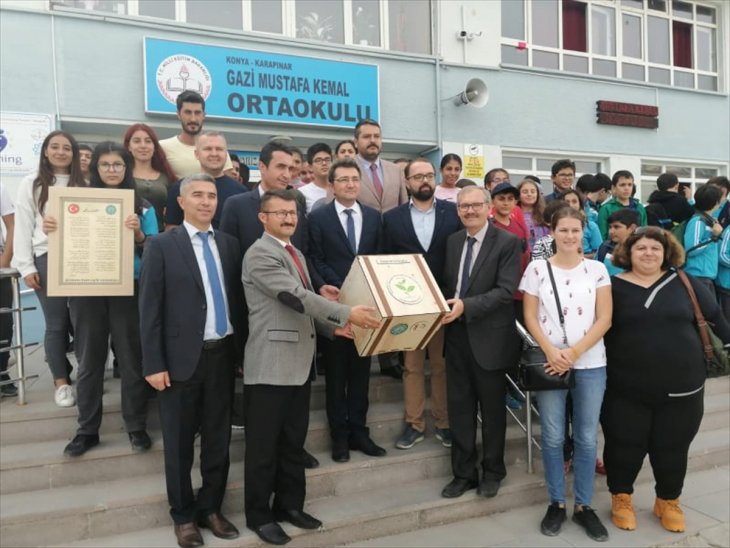 Karapınar'da öğrencilerden 'Tohum Sandığı Projesi'