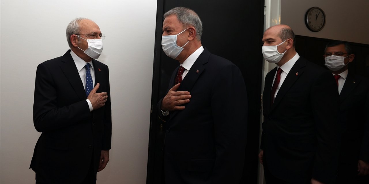 Bakanlar Soylu ve Akar'dan CHP Genel Başkanı Kılıçdaroğlu'na ziyaret