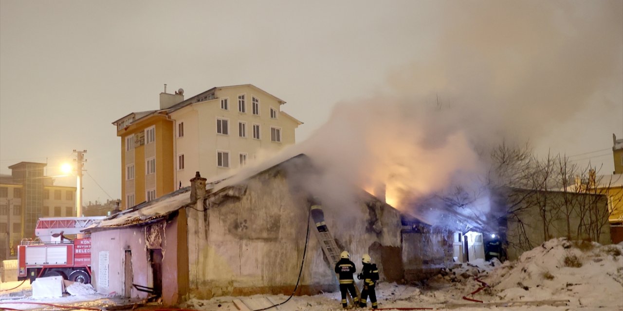 Konya'da müstakil evde korkutan yangın