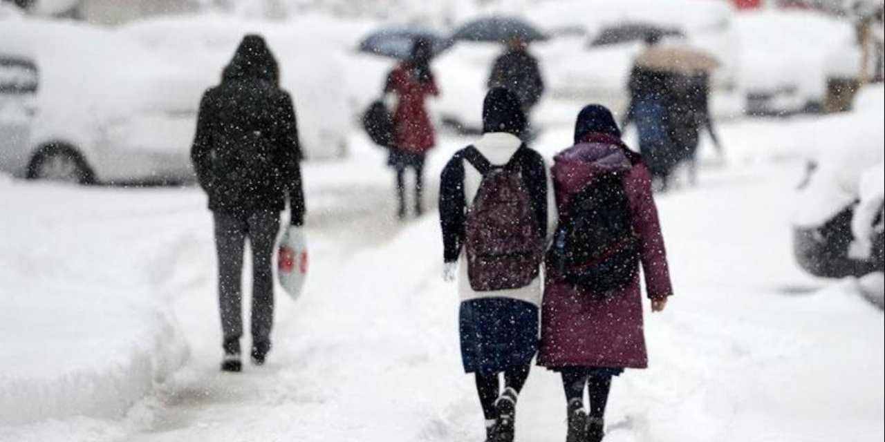 Konya'da bazı ilçelerde okullar kar nedeniyle tatil edildi
