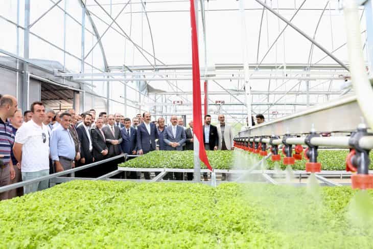 Konya'nın ilk 'fide üretim merkezi' Meram'da açıldı