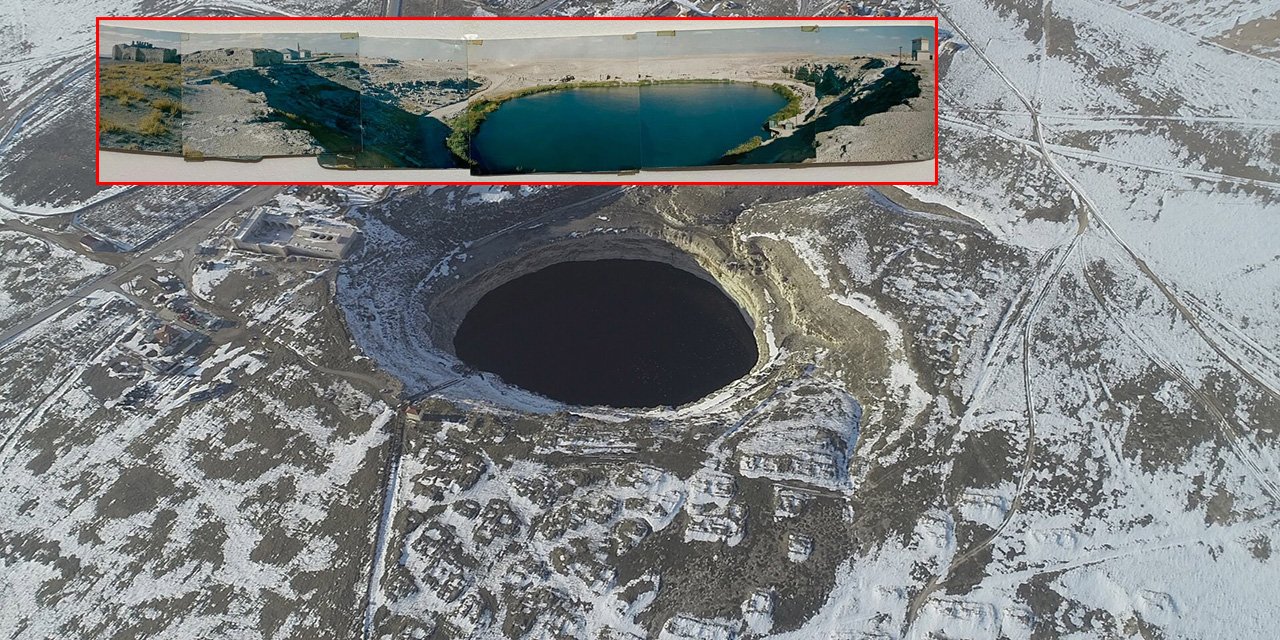 Konya Obruk Gölü'nde su seviyesi 28 metre azaldı