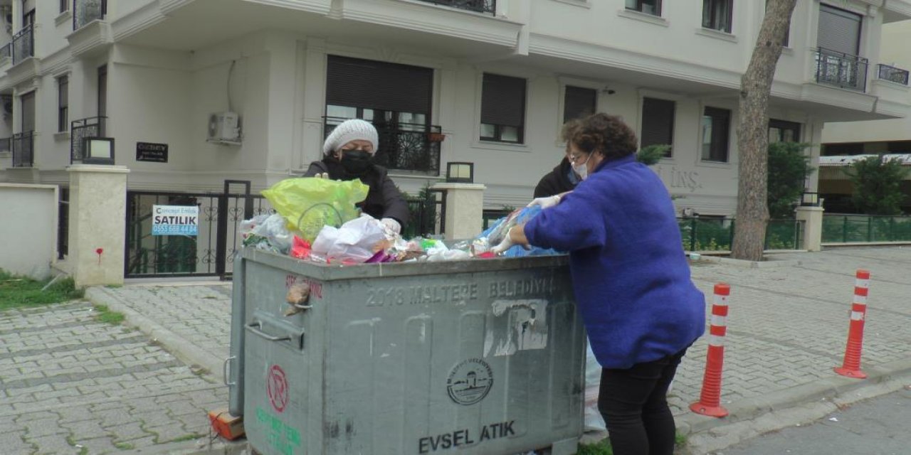 Çöpleri Maltepeli kadınlar topladı