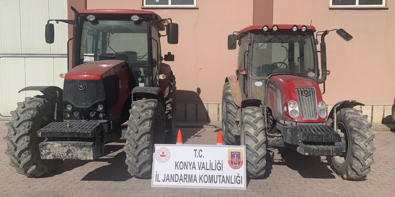 Konya JASAT timleri traktör hırsızlarına göz açtırmadı! Çalınan 300 bin liralık traktörler bulundu