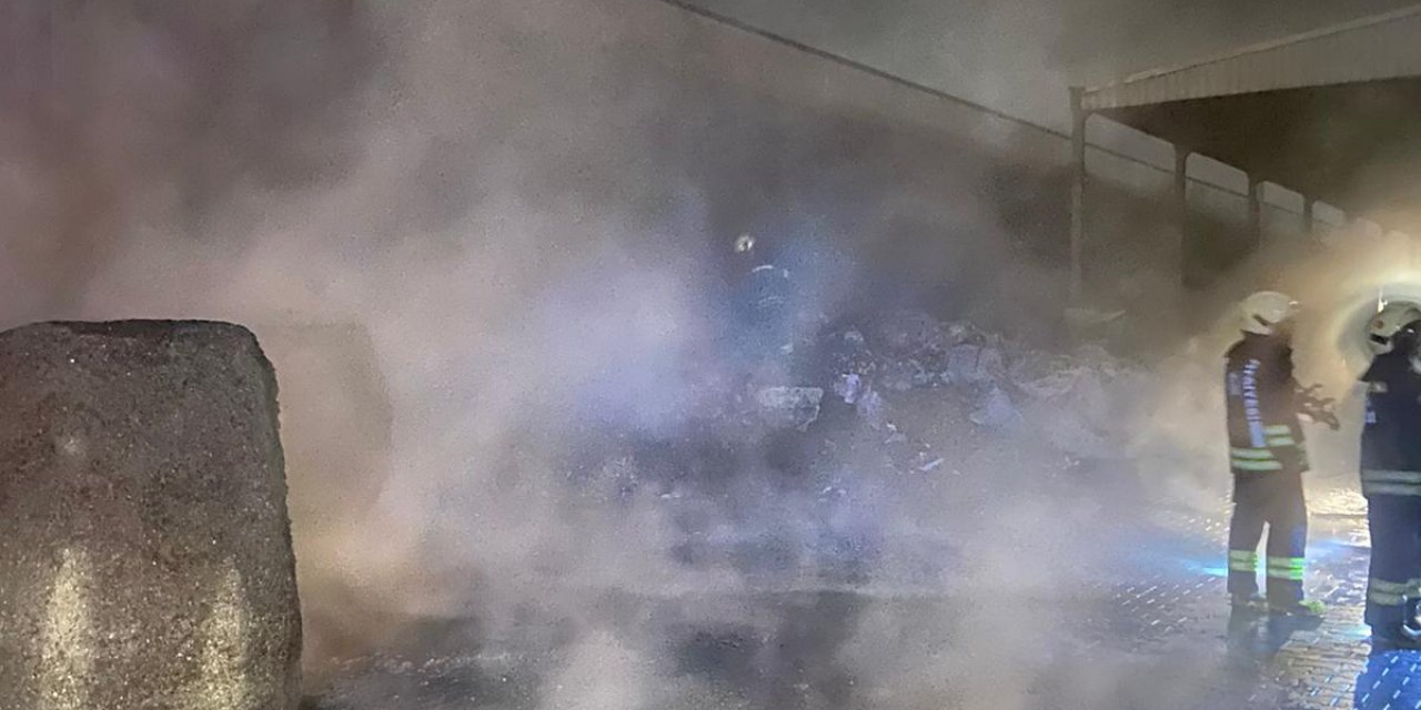 Konya’da plastik ham madde fabrikasında korkutan yangın