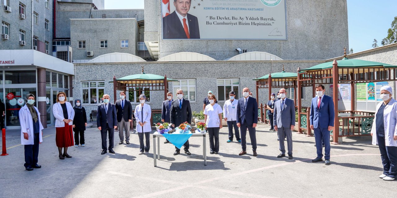 Meram Belediyesi daima sağlık kahramanlarının yanında