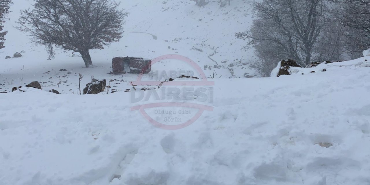 Kar yağışının etkili olduğu Konya’da kaza: 5 yaralı