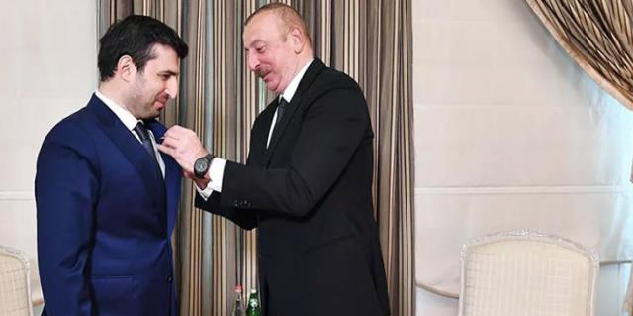 Tarihi an! Aliyev, Selçuk Bayraktar’a madalya taktı
