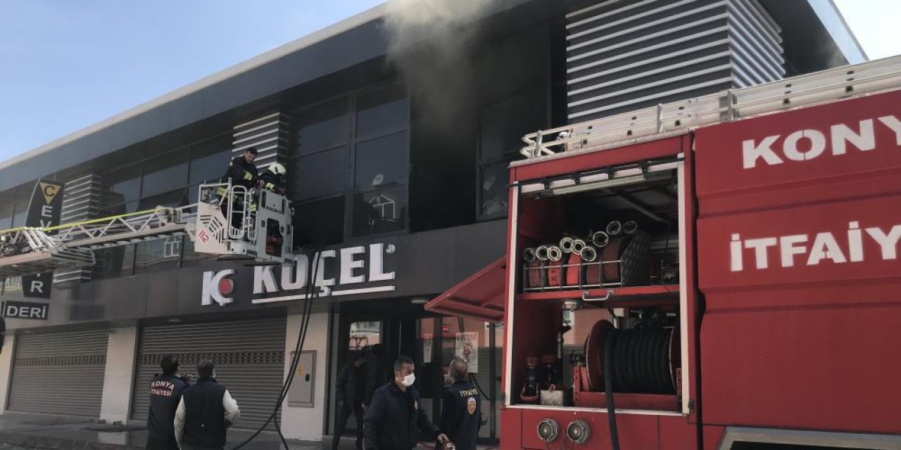 Konya’da korkutan yangın: Bomba gibi patladı!