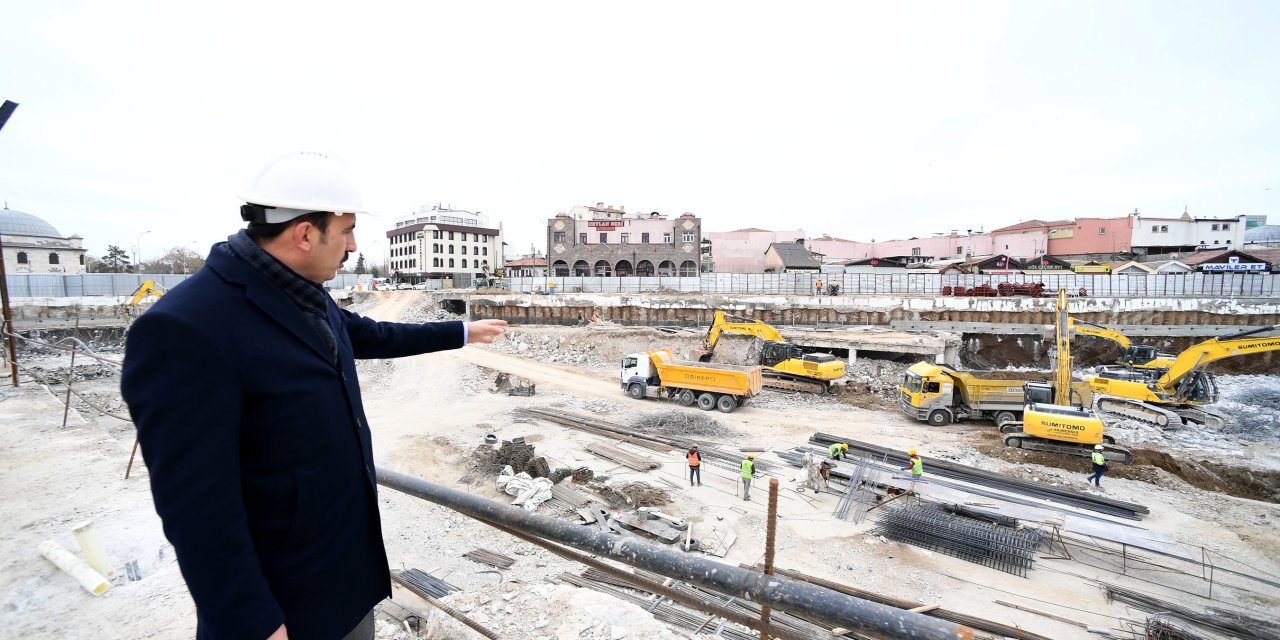 Konya tarihinde iz bırakacak proje! Başkan Altay incelemelerde bulundu