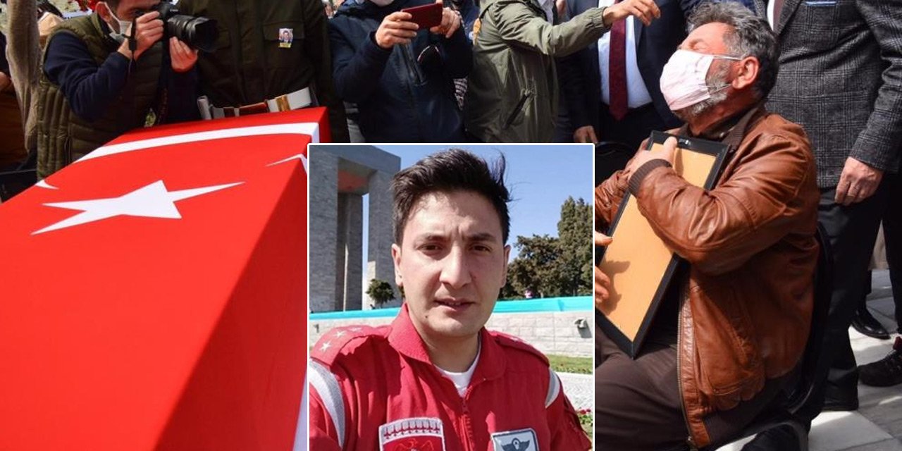 Konya'da şehit olan Pilot Yüzbaşı Burak Gençcelep dualarla toprağa verildi