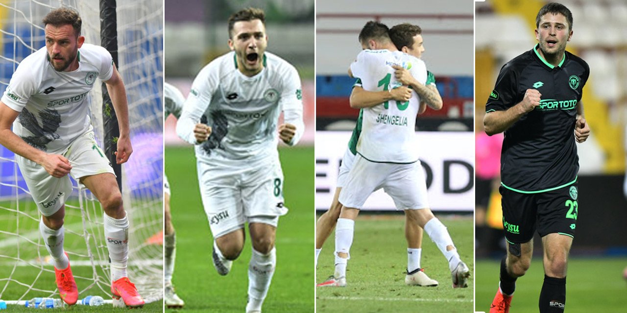 Konyaspor’un gol yükünü yabancı oyuncular çekiyor