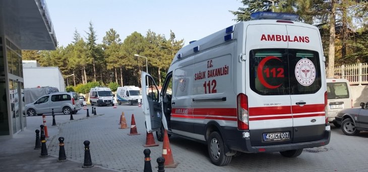 Konya’da mibzerin altında kalan kişi hastanelik oldu
