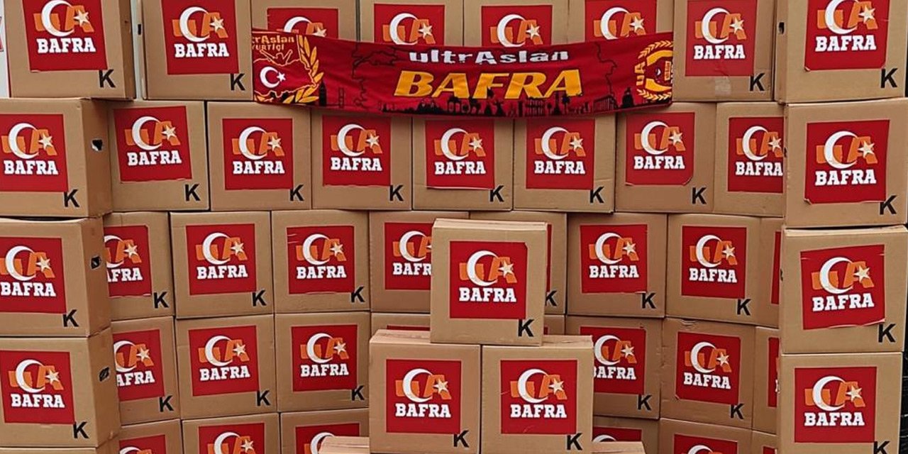 Galatasaray taraftar grubundan 200 aileye Ramazan yardımı