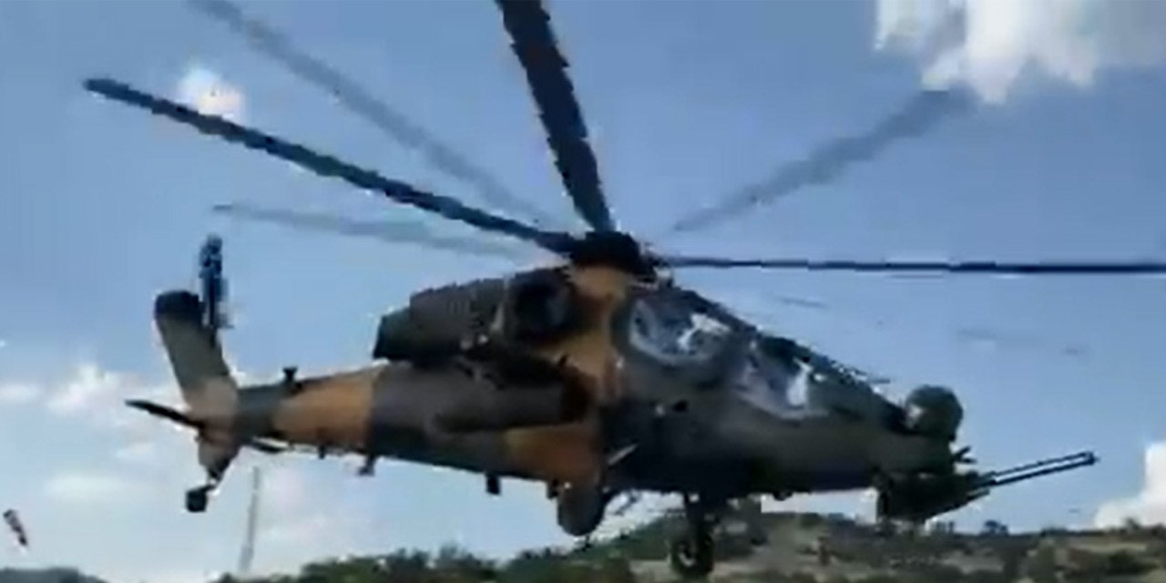 Şehidimizin kanı yerde kalmadı! Teröristleri Atak helikopteri vurdu