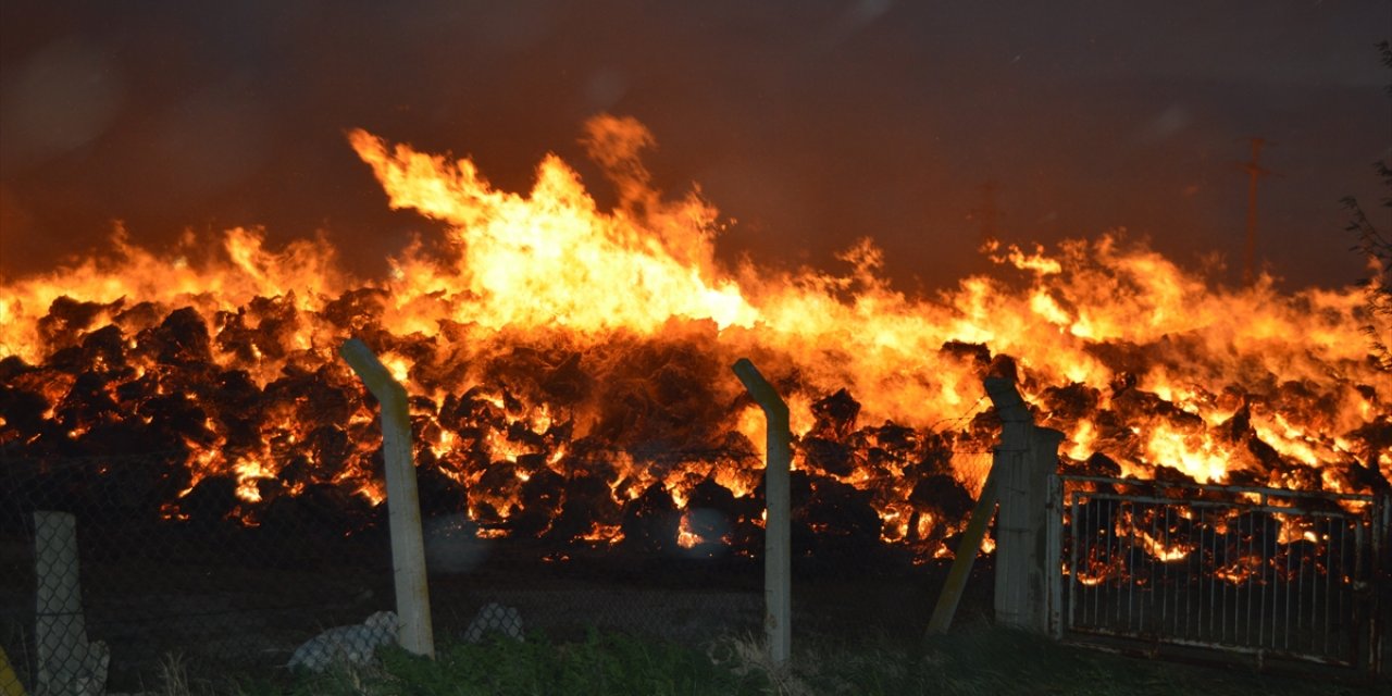 Biyokütle enerji santralindeki yangın Konya'dan giden ekiplerin de yardımıyla söndürüldü