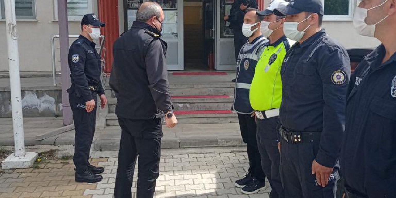 Konya Emniyet Müdürü Aydın, 4 ilçede ekipleri denetledi