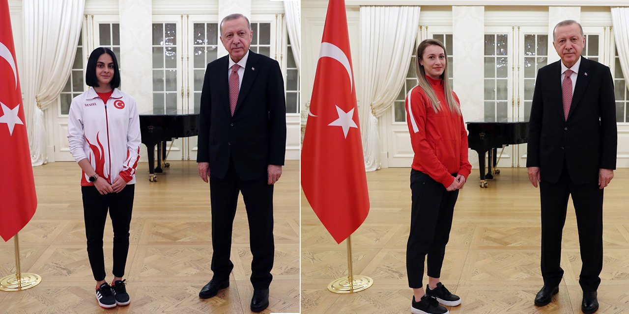 Konya'nın şampiyon sporcuları Cumhurbaşkanı Erdoğan ile iftar yaptı