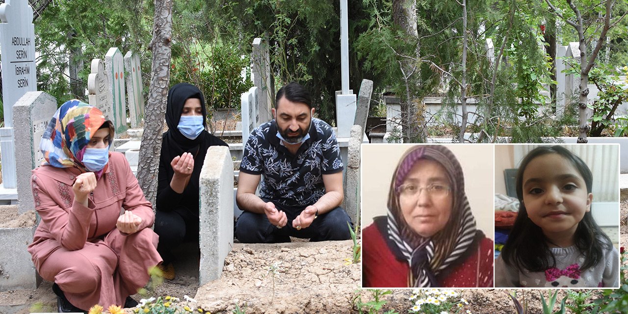 Konya'da annesi ve 5 yaşındaki kızını motosikletin çarpması sonucu kaybeden kadının büyük acısı