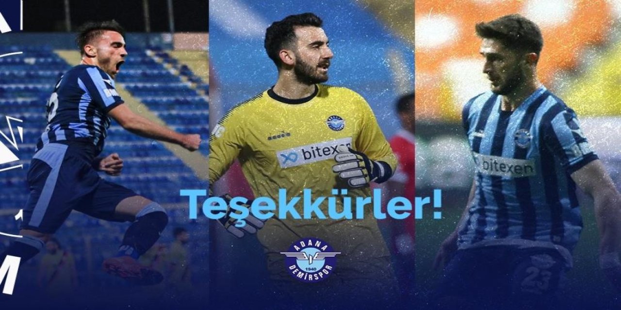 Adana Demirspor’da 3 oyuncu daha takımdan ayrıldı