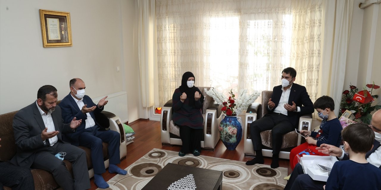 Çevre ve Şehircilik Bakanı Murat Kurum, Konya'da şehit ailelerini ziyaret etti