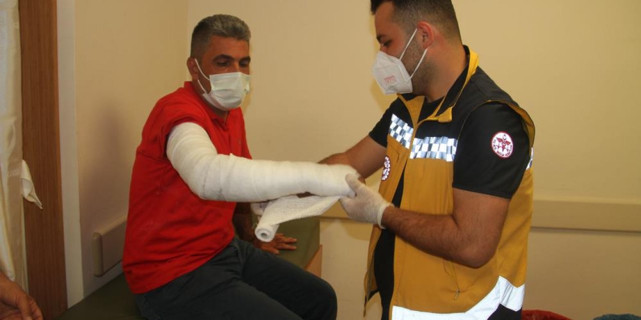 Konya’da pozitif hastanın koronalı yakını ambulans şoförüne muştayla saldırdı