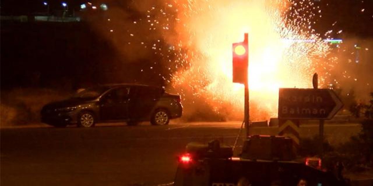Diyarbakır'da bombalı araç paniği! Hareketli anlar kamerada