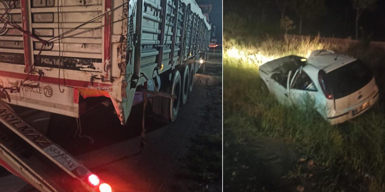 Konya yolunda kaza! Karpuz yüklü TIR’a çarpan otomobilin sürücüsü öldü