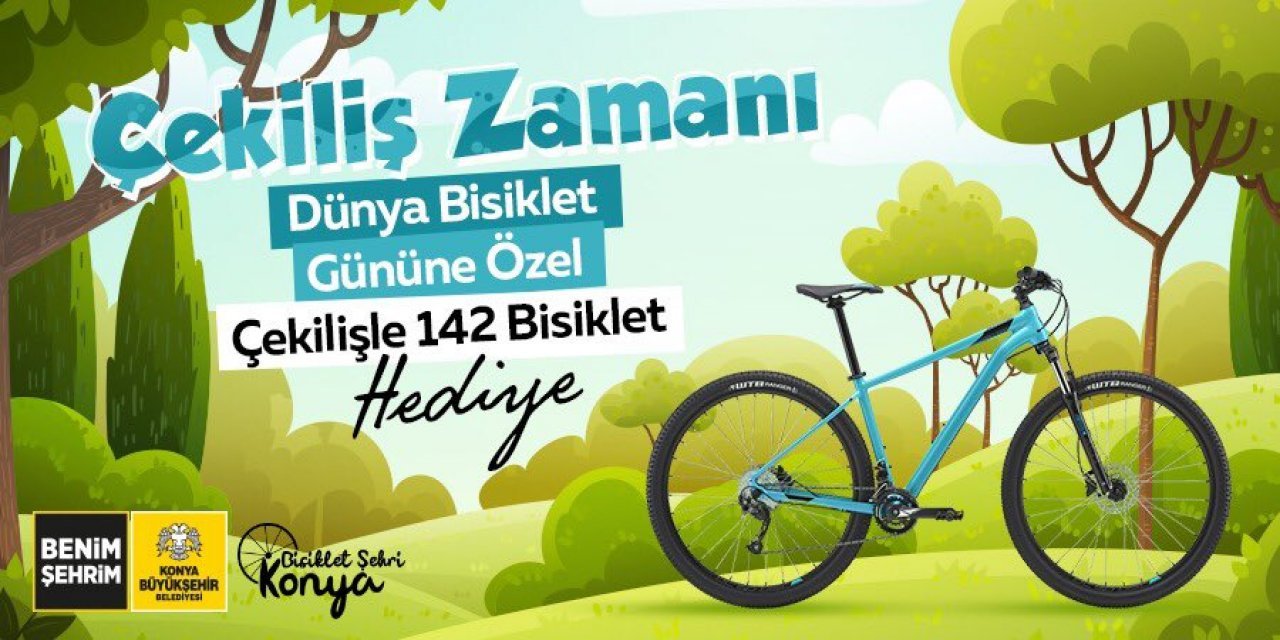 Konya'da çekilişle 142 bisiklet kazananlar belli oldu I TAM LİSTE