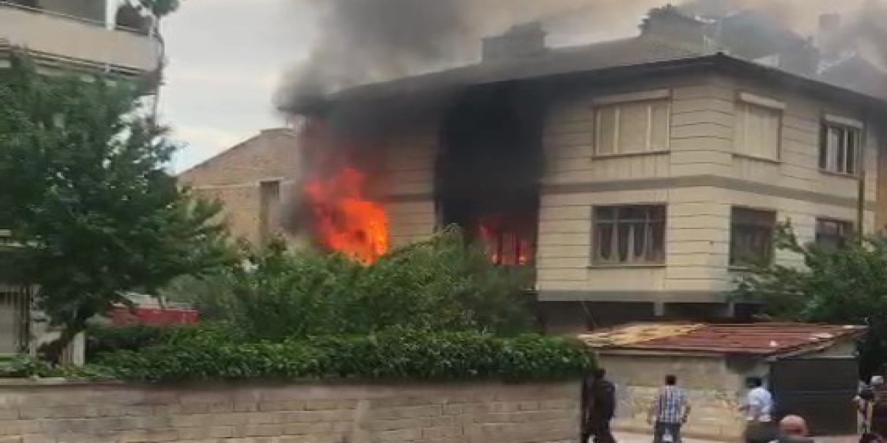 Konya’da ekipleri alarma geçiren olay! Gazı açıp, evlerini ateşe verdi