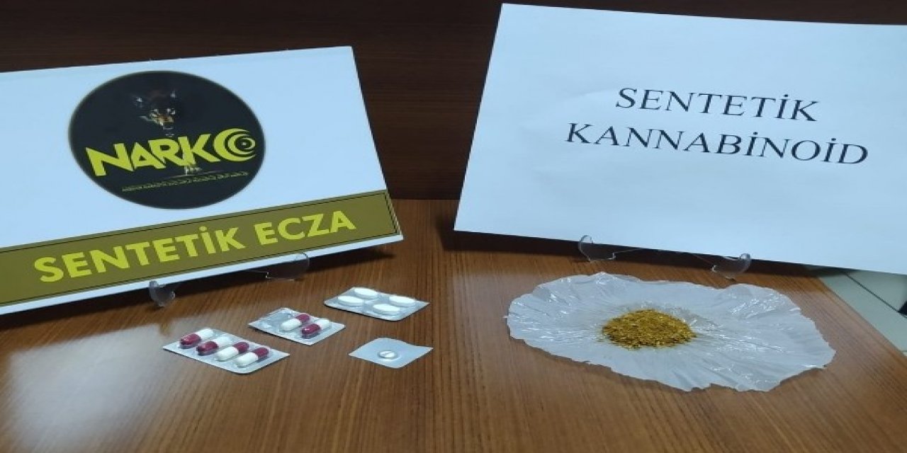Konya'da polisin durdurduğu araçtan uyuşturucu çıktı