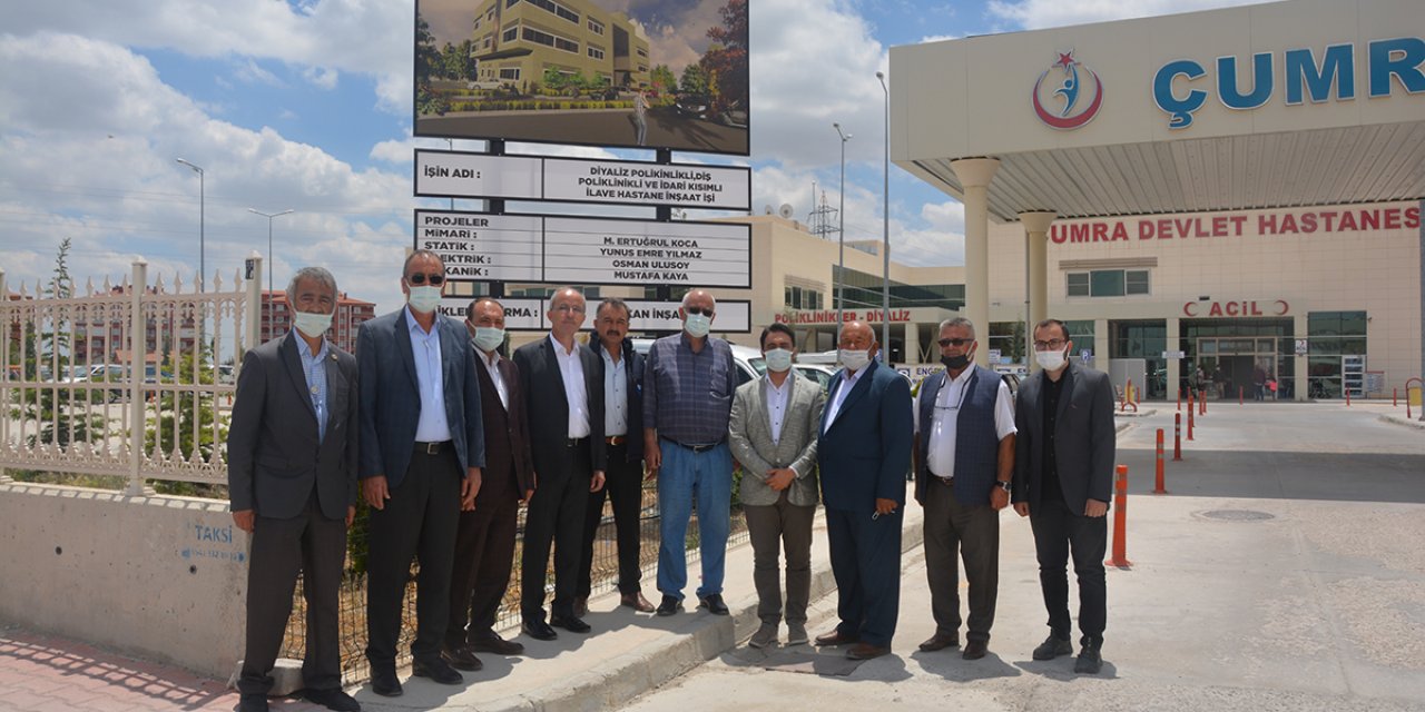Çumra Devlet Hastanesi ek binası için istişare toplantısı düzenlendi