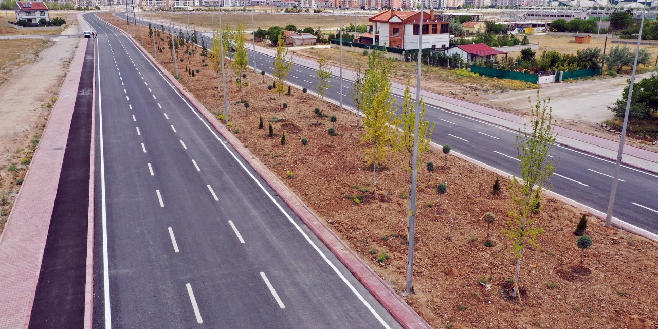 Konya trafiğini rahatlatacak caddede ilk etap tamamlandı