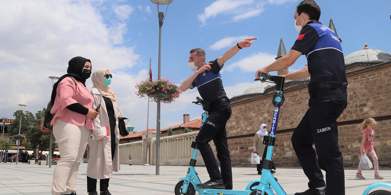Konya Zabıta'da 'elektrikli scooter' dönemi