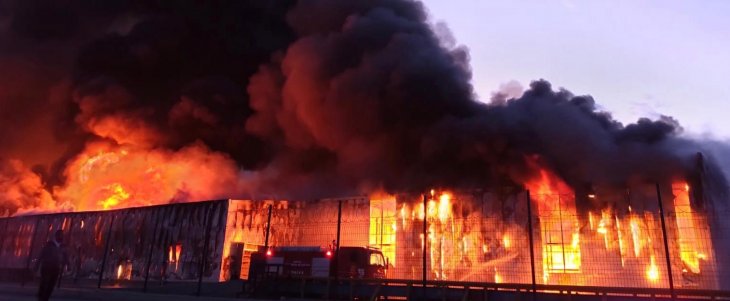 Konya’da bisküvi fabrikasında korkutan yangın