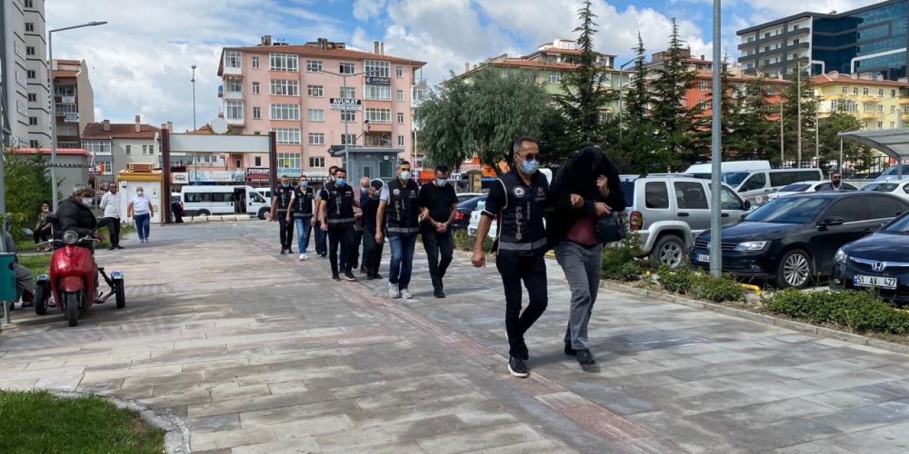 Konya dahil 9 ilde suç örgütüne operasyon! 14 kişi gözaltında