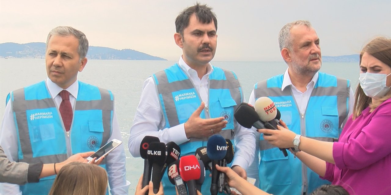 Çevre ve Şehircilik Bakanı Murat Kurum, müsilaj temizleme çalışmalarını inceledi