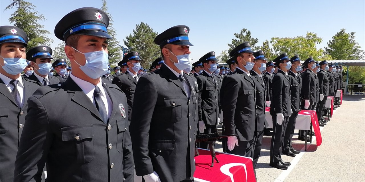 Ereğli'de polis adaylarının mezuniyet sevinci