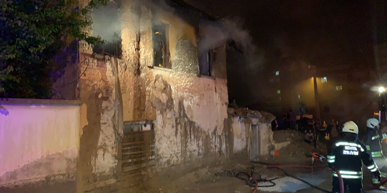 Konya’da yangın faciası! 3 çocuk öldü
