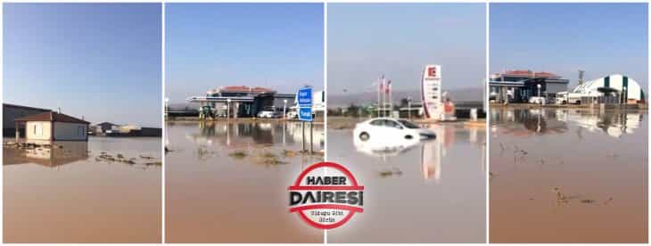 Cihanbeyli’yi sel aldı