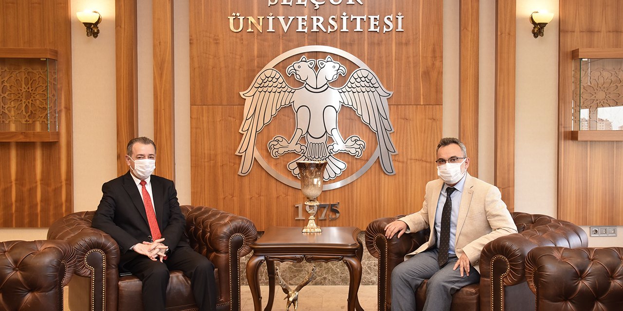 Türkmen Bakanı Maruf, Selçuk Üniversitesini ziyaret etti
